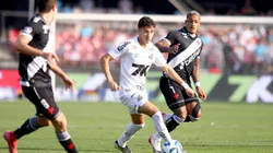 Gabriel Bontempo jogador do Santos durante partida contra o Vasco no estadio Morumbi pelo campeonato Brasileiro A 2025. Foto: Mauricio De Souza/AGIF