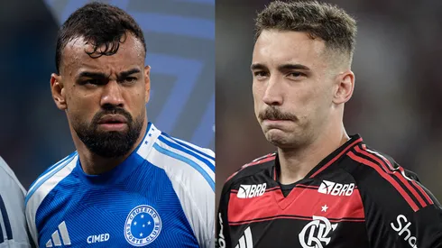 Disputa entre Léo Ortiz e Fabrício Bruno acirra Flamengo x Cruzeiro. FotoxFoto: Fabrício (Alessandra Torres/AGIF); Léo Ortiz (Thiago Ribeiro/AGIF)