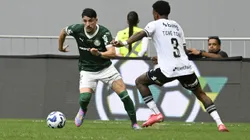 Joaquin Piquerez jogador do Palmeiras durante partida contra o Vasco - Foto: Mateus Bonomi/AGIF