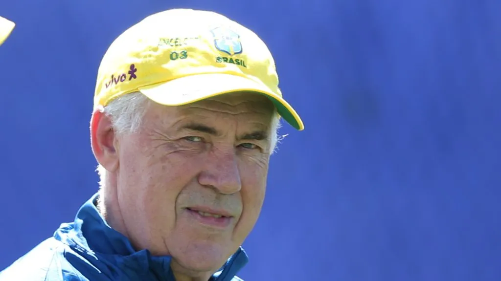 Ancelotti na Seleção Brasileira.. Foto: Marlon Costa/AGIF
