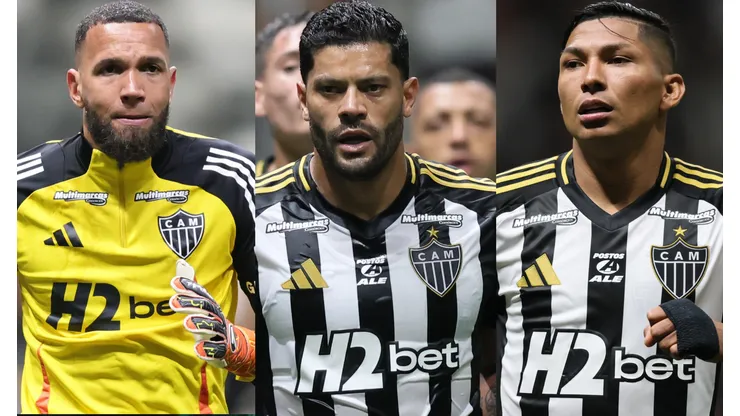 Everson, Hulk e Rony em ação pelo Atlético-MG - Fotos: Gilson Lobo/AGIF
