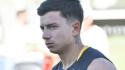 Barreal durante treinamento no CT Rei Pelé.