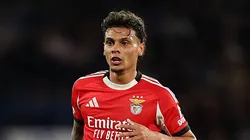 Richard Ríos, ex-Palmeiras, em ação no Benfica. Foto: Julian Finney/Getty Images