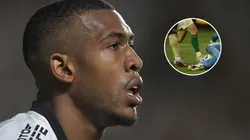 Lance de pênalti não marcado em Rayan gera reclamação em Palmeiras x Vasco. FotoxFoto: Lance (Anderson Romão/AGIF); Rayan (Thiago Ribeiro/AGIF)