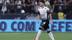 Hugo jogador do Corinthians durante partida contra o Sao Bernardo no estadio Arena Corinthians pelo campeonato Paulista 2025. Foto: Marcello Zambrana/AGIF