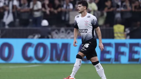 Hugo jogador do Corinthians durante partida contra o Sao Bernardo no estadio Arena Corinthians pelo campeonato Paulista 2025. Foto: Marcello Zambrana/AGIF