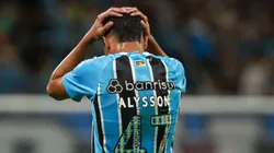 Alysson Edward jogador do Grêmio lamenta durante partida contra o Flamengo - Foto: Maxi Franzoi/AGIF