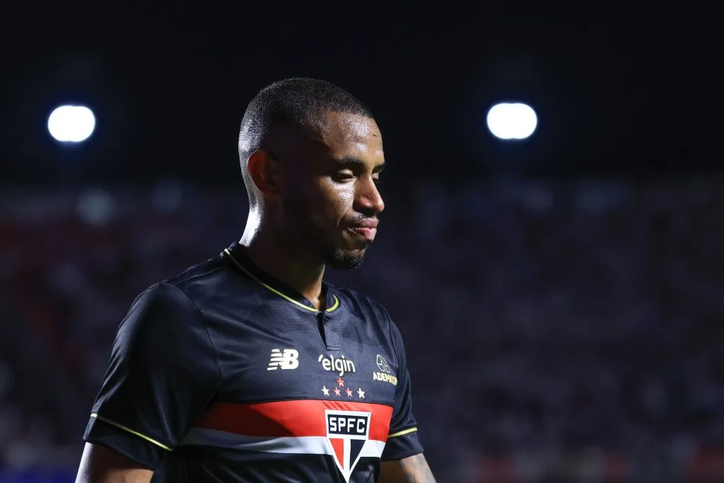 Andre Silva jogador do Sao Paulo durante partida contra o Atletico-MG no estadio Morumbi pelo campeonato Brasileiro. Foto: Marcello Zambrana/AGIF