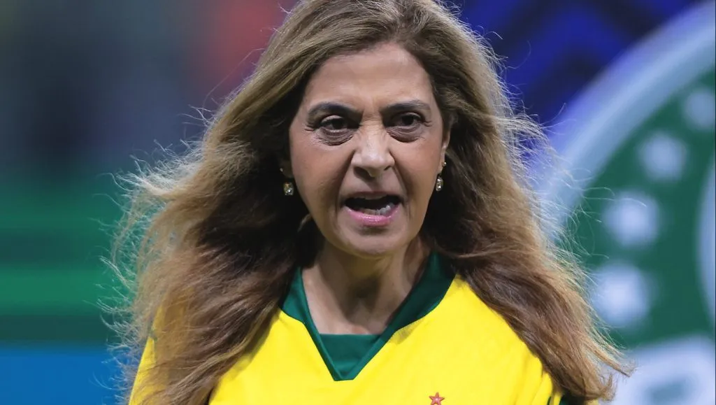 leila pereira presidente do Palmeiras durante partida contra o Fortaleza no estadio Arena Allianz Parque pelo campeonato Brasileiro A 2025. Foto: Ettore Chiereguini/AGIF