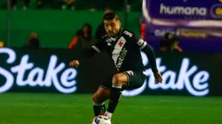 Victor Luis jogador do Vasco durante partida contra o Juventude no estadio Alfredo Jaconi pelo campeonato Brasileiro A 2025. Foto: Luiz Erbes/AGIF