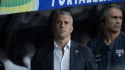 Hernán Crespo, tecnico do São Paulo, durante partida contra o Fortaleza no estadio Arena Castelao pelo campeonato Brasileiro A 2025. Foto: Baggio Rodrigues/AGIF