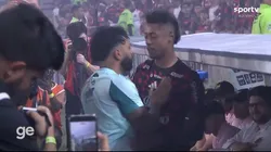 Gabigol e Bruno Henrique - Foto: Reprodução/Sportv