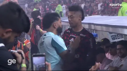 Gabigol e Bruno Henrique - Foto: Reprodução/Sportv