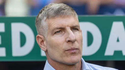 Palermo técnico do Fortaleza, durante partida contra o São Paulo no estadio Arena Castelao pelo campeonato Brasileiro A 2025. Foto: Lucas Emanuel/AGIF
