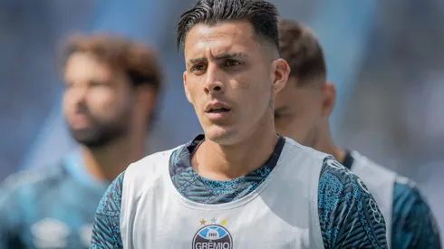 Pavon jogador do Gremio durante partida contra o Corinthians no estadio Arena do Gremio pelo campeonato Brasileiro A 2024. Foto: Liamara Polli/AGIF