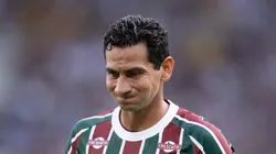 RJ - RIO DE JANEIRO - 16/08/2025 - BRASILEIRO A 2025, FLUMINENSE X FORTALEZA - Paulo Henrique Ganso jogador do Fluminense lamenta durante partida contra o Fortaleza no estadio Maracana pelo campeonato Brasileiro A 2025.