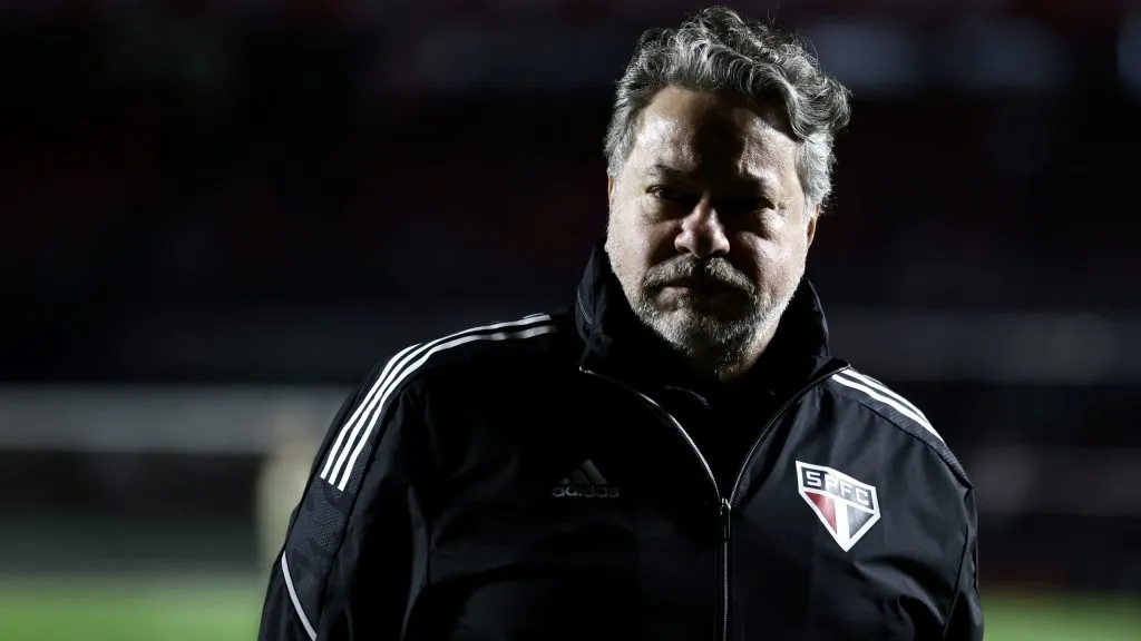 Casares presidente do Sao Paulo durante partida contra o Palmeiras no estadio Morumbi pelo campeonato Copa do Brasil 2023. Foto: Marcello Zambrana/AGIF