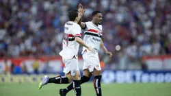 tapia jogador do Sao Paulo comemora seu gol durante partida contra o Fortaleza no estadio Arena Castelao pelo campeonato Brasileiro A 2025. Foto: Baggio Rodrigues/AGIF