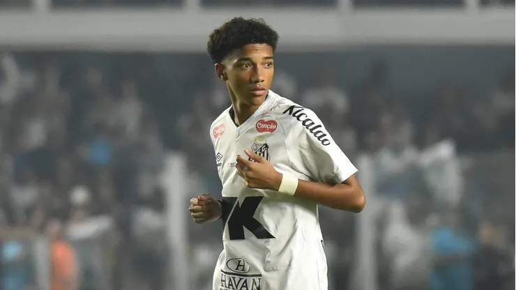 Robinho Júnior na partida contra o Flamengo