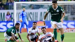 Palmeiras em duelo com o São Paulo em 2025. Foto: Marcello Zambrana/AGIF