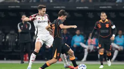 Breno Bidon jogador do Corinthians durante partida contra o Flamengo no estadio Arena Corinthians pelo campeonato Brasileiro A 2025.