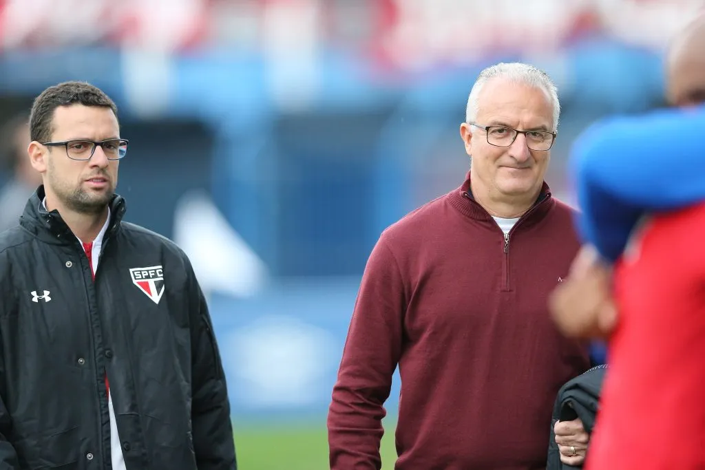 Lucas Silvestre e Dorival Junior quando estavam no São Paulo, rival do Corinthians – Foto: Cristiano Andujar/AGIF