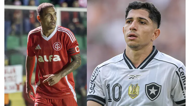 Alan Patrick e Savarino são as esperanças de Inter e Botafogo - Fotos: Lucas Gabriel Cardoso/AGIF e Thiago Ribeiro/AGIF
