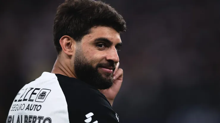 Yuri Alberto jogador do Corinthians durante partida contra o Mirassol no estadio Arena Corinthians pelo campeonato Brasileiro A 2025. Foto: Ettore Chiereguini/AGIF