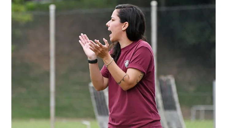Treinadora Fluminense. Foto: Marina Garcia/FFC