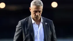Hernan Crespo, técnico do Sao Paulo, durante partida contra o Palmeiras no estadio Morumbi pelo campeonato Brasileiro A 2025. Foto: Marcello Zambrana/AGIF