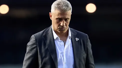 Hernan Crespo, técnico do Sao Paulo, durante partida contra o Palmeiras no estadio Morumbi pelo campeonato Brasileiro A 2025. Foto: Marcello Zambrana/AGIF