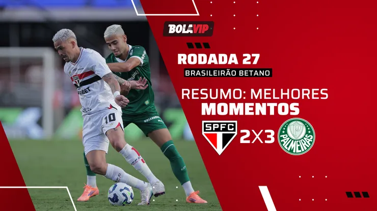 São Paulo 2 x 3 Palmeiras. Foto: Ettore Chiereguini/AGIF