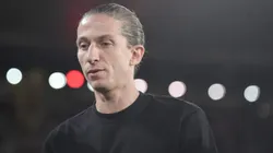 Filipe Luís é detonado pelos torcedores do Flamengo. Foto: Thiago Ribeiro/AGIF