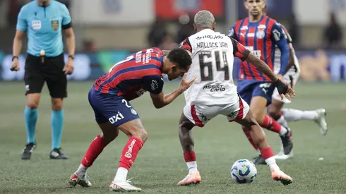 Wallace Yan, na partida contra o Bahia (GILVAN DE SOUZA/FLAMENGO)