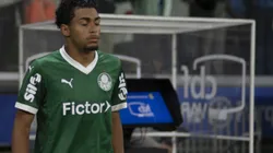 Luighi jogador do Palmeiras durante partida contra o Bragantino no estadio Arena Allianz Parque pelo campeonato Brasileiro A 2025. Foto: Anderson Romao/AGIF