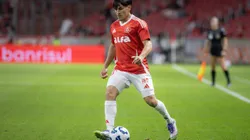 Alexandro Bernabei jogador do Internacional durante partida contra o Fortaleza no estadio Beira-Rio pelo campeonato Brasileiro A 2025. Foto: Maxi Franzoi/AGIF