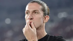 Filipe Luís comemora pausa para Data Fifa após perder a liderança do Brasileirão Betano.