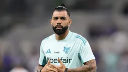 Gabigol antes da partida pela Raposa