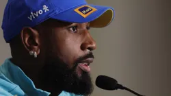 Gerson durante coletiva pela Seleção Brasileira, em outubro de 2024. Foto: Rafael Ribeiro/CBF