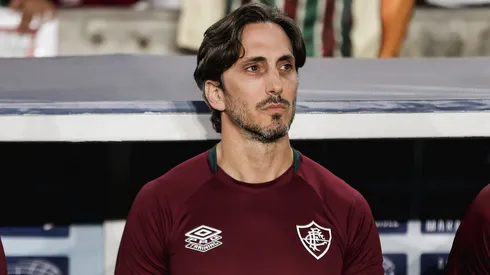 Luis Zubeldía, comandando o Fluminense na vitória sobre o Atlético-MG (LUCAS MERÇON / FLUMINENSE F.C.)
