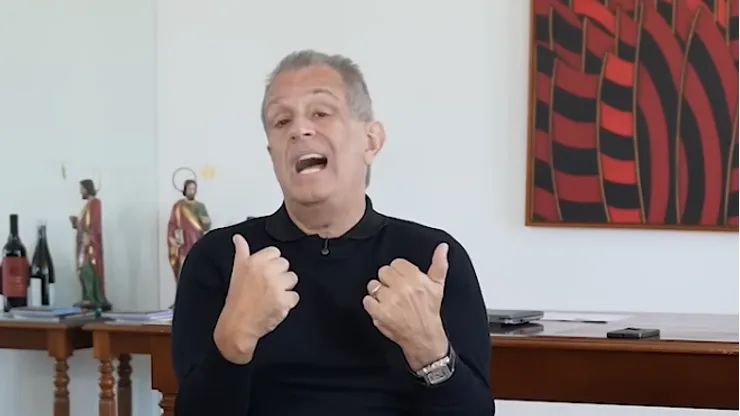 Bap, presidente do Fla Reprodução/YouTube/Flamengo