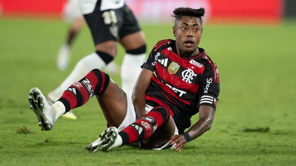 Bruno Henrique pode ser punido pela Conmebol – Foto: Jorge Rodrigues/AGIF
