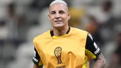 Guilherme Arana jogador do Atletico-MG durante aquecimento antes da partida contra o Godoy Cruz no estadio Arena MRV pelo campeonato Copa Sul-americana 2025. Foto: Gilson Lobo/AGIF