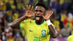 Vini Jr em campo pela Seleção Brasileira. (Photo by Clive Brunskill/Getty Images)