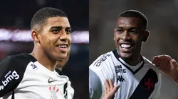 Gui Negão do Corinthians e Rayan do Vasco - Fotos: Giovani Baccin/AGIF e Jorge Rodrigues/AGIF