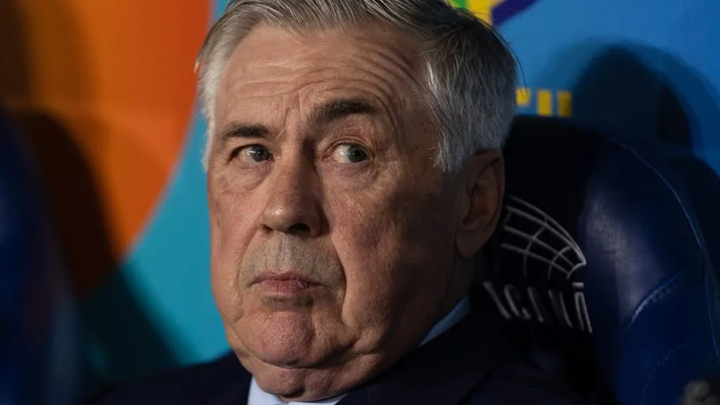 Carlo Ancelotti, técnico da Seleção Brasileira em partida pelas Eliminatórias da Copa do Mundo