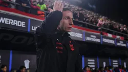 Filipe Luís, técnico do Flamengo em partida pelo campeonato brasileiro