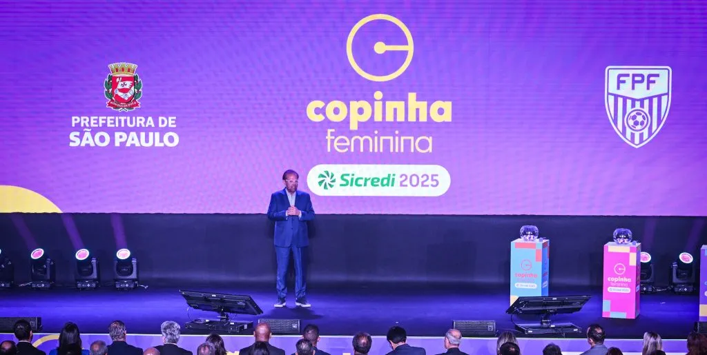 Evento de sorteio da Copinha Feminina 2025 em São Paulo