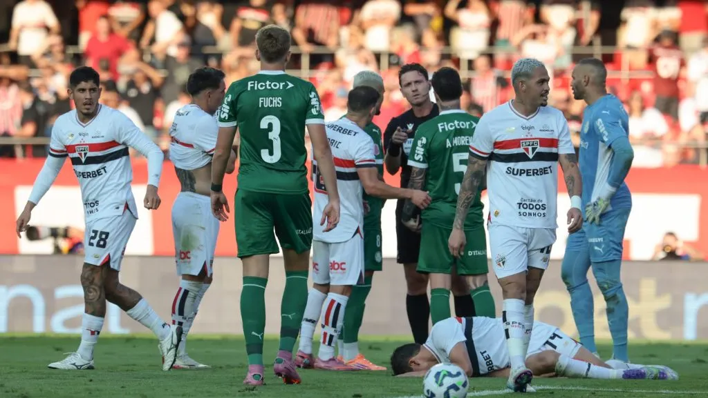 Polêmica em São Paulo x Palmeiras. Foto: Marcello Zambrana/AGIF