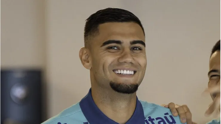 Andreas durante concentração da Seleção Brasileira
